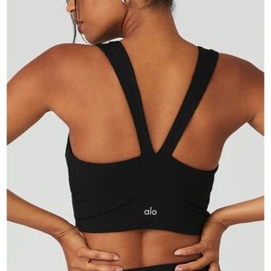 Alosoft Ribbed Chic Bra Tank
